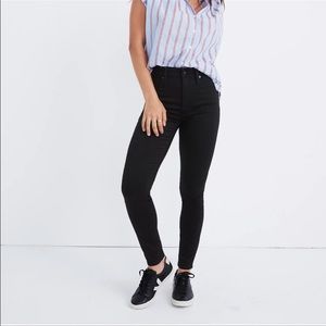 Madewell HighRise Skinny Jeans Black S 28 NWT